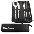 5 Piece Stainless Steel BBQ Tool Set